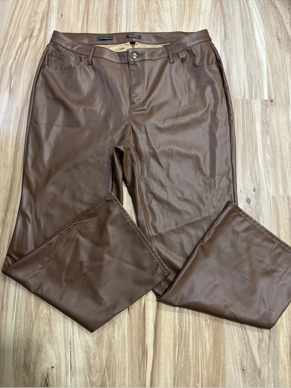 wild fable Brown Faux Leather Pants